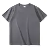 Atacado de fábrica em estoque entrega rápida camiseta pesada de algodão penteado para jovens base e-commerce garantia de fornecimento pontuação de logística