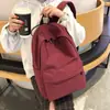 Mochila Estilo Coreano Simple Gran Capacidad Mochila Harajuku Estudiante de Secundaria Estudiante Universitario Mochila de Preparatoria Hombres Estudiante de Preparatoria Duradera