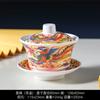 Ruoxuan plato calentador de melamina vajilla plato calentador taza de té de melamina creativa tapa tazón taza de té plato para bocadillos Jiugongge