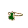 Anillo de Calabaza Kirin con Diamantes Completos Versión de Alta Gama Chapado en Oro Rosa de 18K Anillo de Banda Ancha Lujo Ligero Anillos de Pareja de Alta Gama Estilo Nicho Ins