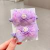 Anillos para el cabello con dibujos de flores para niñas, coleteros para el cabello, lazos de goma para evitar lesiones, accesorios para el cabello