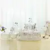 Pote de açúcar de vidro genuíno da moda pote de armazenamento pote de doces suprimentos de casamento vidro com tampa pote de açúcar mongol