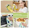 Comercio Exterior Transfronterizo Microfibra de Color Suave Estampado de Hojas Acuarela Paño para Lavar Platos de Cocina Toalla Cuadrada Pequeña Absorbente