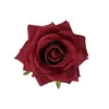 Flor de Rosa em Material Veludado com Toque Aveludado, Cabeça da Rosa com 10cm de Diâmetro, Flor de Rosa Única