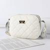 Bolso de mujer de comercio exterior transfronterizo 2025 primavera nueva moda bolso cuadrado pequeño de hombro ancho diagonal estilo pequeño fragante bolso al por mayor