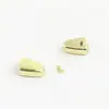 Acessórios para bagagem acessórios de ferragem em couro puxador de zíper de metal clip de cauda de zíper batente de cauda com cabeça com parafuso