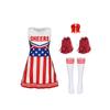 Nuevo Estampado de Animación del Día de la Independencia Europeo y Americano Traje de Vestido de Animación Ropa Deportiva de Rendimiento Ropa para Niños Ropa de Rendimiento