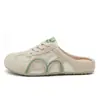 Sandalias de Media Pantufla para Mujer K3917 para Uso en Exteriores, Estilo de Gama Alta, Nuevo Modelo 2026, Suela Plana, Malla Única, Sandalias de Playa sin Cierre