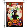 Tapiz de Fondo de Halloween Transfronterizo Hecho a Medida para Decoración de Ambiente de Fiesta de Festival al Aire Libre Banner de Tela Colgante 3X5