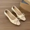 Zapatos Mary Jane con Plataforma Elegantes de Lazo Francés 2026 Nuevos para Primavera/Otoño de Boca Baja Planos sin Cordones para Commuting para Mujeres