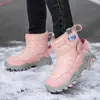 2026 Nuevos Zapatos para Niños Botas de Nieve para Niñas Engrosadas Más Polar Algodón Cálido Antideslizantes Resistentes al Desgaste Botas de Nieve de Caña Alta para Niños