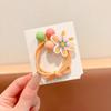 Cuerda para el Pelo Dulce de Dibujos Animados Nueva para Niños Cuerda para el Pelo de Alta Elasticidad Lindo Lazo para el Pelo para Niñas Adorno para la Cabeza Anillo para el Pelo Duradero