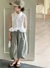 Conjunto de Verano Niña Peces Rojos 2026 Nueva Moda Camisa de Verano Infantil Conjunto de Verano Padre e Hijo Pantalones Linterna Conjunto de Dos Piezas