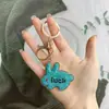 Nuevo Llavero de Conejo Incrustado de Diamantes Colgante DIY para Bolso Regalo Pequeño Llavero Versátil para Coche Accesorios Coloridos