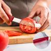 Amazon Prático Cabo de Plástico Faca de Frutas Aço Inoxidável Faca para Comida Ocidental Faca de Pão Faca de Bife Faca de Bife Comida Ocidental