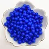 Cuentas redondas de acrílico de 4/6/8 mm, agujero recto, color sólido, material para abalorios hechos a mano DIY, cuentas lisas, cadena para teléfono móvil, cuentas sueltas