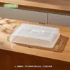 Plato de Degustación BNBST con Rejilla de Drenaje y Tapa Antipolvo, Caja de Degustación de Frutas y Repostería para Hornear, Plato de Exhibición con Drenaje