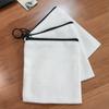 Bolsa de Almacenamiento para Auriculares Mini Color Blanco Puro con Logo Imprimible DIY para Manualidades, Portallaves, Monedas, Tarjetas, Cremallera, Bolsa para Almacenamiento de Cables de Datos