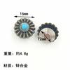 Parafusos de Tamanco Clog de Strass Turquesa, Liga Acessórios de Sapato DIY, Tachas de Chinelo, Elementos da Moda