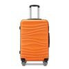 Maleta a juego de colores, Rueda universal silenciosa, Maleta con cremallera doble con patrón ondulado, Trolley para hombres y mujeres con extensión