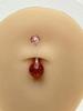 Moda Europeia e Americana Multicor Sem Repetição Anéis de Umbigo Cintilantes Semanais, Joias para Piercing em Material Acrílico