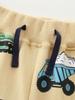 Pantalones Deportivos de Moda para Niños Estilo Europeo y Americano Otoño Nuevos Pantalones Jogger para Niños Estampado de Coche de Dibujos Animados Pantalones Largos para Niños Pequeños