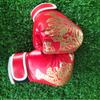 Guantes de boxeo para adultos y niños, guantes de entrenamiento de sanda para interiores, guantes de boxeo con llamas, venta al por mayor.