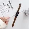 Adequado para Pulseira de Relógio Xiaomi Mi Band 11 Miband109876543 Caixa de Metal Pulseira de Relógio de Couro Lisa Fashion