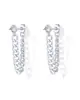 Pendientes de Borla con Cadena de Zirconia Incrustada, Diseño Personalizado, Baño de Oro Real en Latón, Venta Caliente Transfronteriza Europea y Americana, Pendientes para Mujer