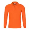 Camisa Polo de Poliéster Camiseta Ropa de Trabajo Manga Larga Cuello Solapa Estampado Logo Bordado Publicidad Camisa Cultural Hombres Mujeres