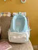 Mochila Transparente con Lunares de Encaje Estilo Coreano Juvenil para Estudiantes, Salidas de Vacaciones con Amigos, Mochila Pequeña Estilo Dulce
