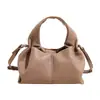 Bolsa Nuvem Dumpling Feminina Transfronteiriça, Bolsa de Mão Tendência e Popular, Bolsa de Ombro, Design de Nicho, Bolsa Transversal Plissada