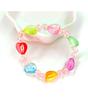 Pulsera de Flor de Cristal de Imitación para Niños Pulsera Elástica con Cuentas de Flores Flor de Dibujos Animados Mariposa Pulsera para Niñas Juguete para Niña Pequeña