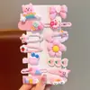Presilha de Cabelo Infantil Bebê Presilha de Cabelo Princesa Bebê Acessórios de Cabelo para Meninas Flor na Cabeça Pequena Presilha Laço