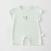 Macacão de Verão para Bebê Roupas Finas Classe A Roupa de Verão Macacão de Manga Curta para Meninos e Meninas Roupas de Ar Condicionado para Bebês