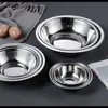 Tazones Gruesos de Acero Inoxidable al por Mayor para Hoteles, Restaurantes y Cocinas; Sazonador Multiusos y Ollas de Acero Inoxidable Comerciales y Tazones para Sopa