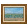 Campo de Van Gogh, Campo de Trigo, Casa de Fazenda, Paisagem de Margem de Rio Pintura a Óleo Estilo Retro Moldura Dourada Entrada da Sala de Estar Pintura Decorativa Emoldurada Arte de Parede