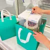 Bolsa aislante desechable para pasteles bolsa para llevar no tejida gruesa embalaje de cumpleaños 6 pulgadas 8 pulgadas al por mayor logotipo imprimible