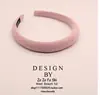 Diadema Rosa Superior Craneal para Mujer Nueva de Primavera y Verano Diadema Ancha de Uso Diario Todo-partido Para Lavarse la Cara Sujetador de Pelo Pinzas para el Pelo Accesorios para el Cabello