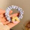 Geleia de Manteiga ~ Ursinho Fofo Anel de Cabelo de Intestino Delgado Feminino Alta Qualidade Borracha Tendão Corda de Cabelo Acessórios de Cabelo Adereços para Cabeça Anel de Cabelo Grande de Intestino