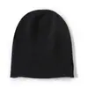 Gorro fino de cachemira de una sola pieza para hombre y mujer, color liso, versátil, estilo holgado, cálido, protección para los oídos, gorro para clima frío