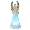Anjo Pequeno Luminoso Colorido Novo Transfronteiriço Cristal Acrílico Enfeites de Anjo Decoração de Natal Anjo Luz Noturna