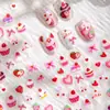 Cyansea Transfronterizo Lindo Pastel Helado Fresa Arte de Uñas Pegatinas Hada Lazo Calcomanías Láser para Uñas