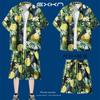 Traje de Camisa de Playa de Manga Corta de Verano para Hombre Vacaciones de Viaje en Sanya Ropa de Tallas Grandes Ropa de Viaje a la Orilla del Mar Ropa de Verano