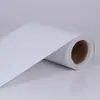 Venta al por mayor de fábrica 10 película electrostática transparente de seda etiqueta de PVC en blanco pegatinas para coche publicidad Pegatinas para vidrio rollo plano personalizado