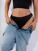 Tanga Aceitoso Transfronterizo para Mujer Cómodo Elástico con Volantes Calzones de Niña Cintura Media-Baja Comercio Exterior 480