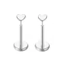 Venda Direta da Fábrica Brincos de Aço Inoxidável Cravejados com Zircônia Cúbica Tipo Pino Stud para Lábio Piercing Corporal Joia Stud para Cartilagem da Orelha Em Estoque