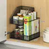 Caja de almacenamiento interior para puerta de armario de cocina, artefacto de almacenamiento sin perforaciones montado en la pared, estante de almacenamiento para película adherente de puerta de armario y refrigerador