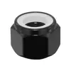 Liga de Alumínio Porca de Travamento de Nylon Preto Anodizado Sextavado Externo Tampa de Parafuso de Travamento m2m2.5m4m5m6m8