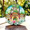 Guizhou Cachoeira Huangguoshu Cidade Antiga de Sanjingshan Show de Armaduras Showlou Ímã de Geladeira Lembrança de Viagem Presente Desenho Animado